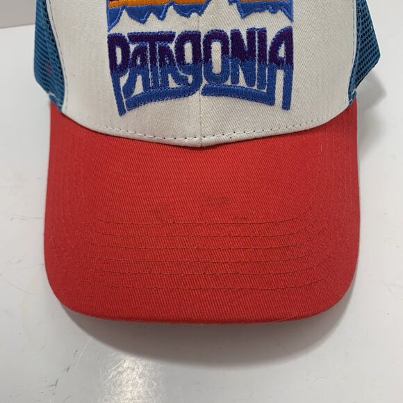Patagonia Frostbite Series Embroidered Mesh Snapback Hat Cap One Size Adjustable - Picture 3 of 12